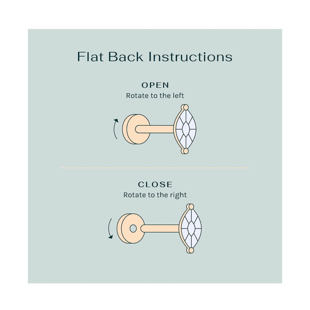 Adorable Marquise cut CZ 18k gold plated studs ✨💎 - Picture 4 of 4